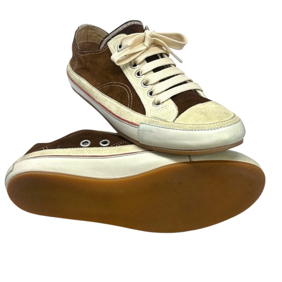 Dries Van Noten Brown and Cream Suede Retro Inspired Sneakers Women’s size 9.5. - Picture 8 of 12